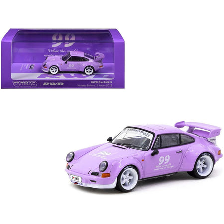 RWB Backdate 99 Violetta Purple "Idlers 12 hours" (2016) "Hobby64" Series 1/64 Diecast Model Car by Tarmac Works - Tarmac Works - ModelCars.com