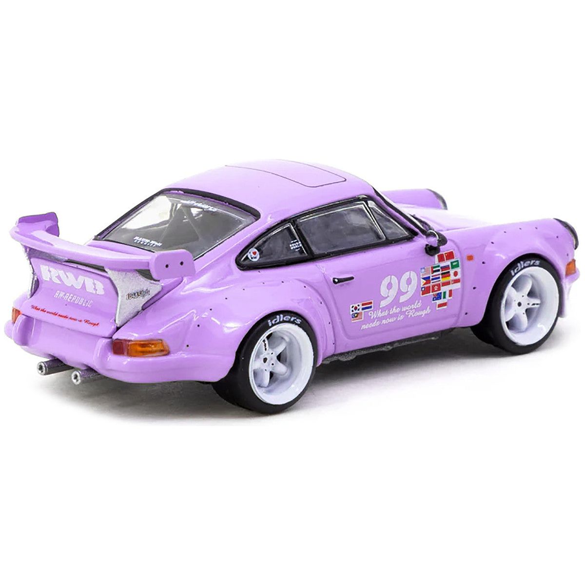 RWB Backdate 99 Violetta Purple "Idlers 12 hours" (2016) "Hobby64" Series 1/64 Diecast Model Car by Tarmac Works - Tarmac Works - ModelCars.com