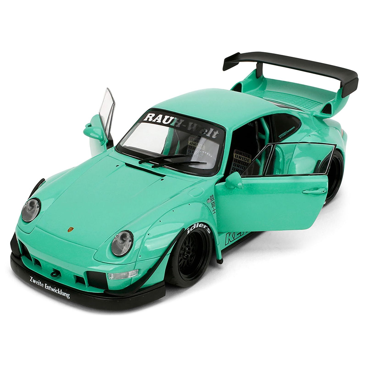 RWB Body Kit "Kei Kishi" Light Blue "Pink Slips" Series 1/18 Diecast Model Car by Jada-Jada-ModelCars.com