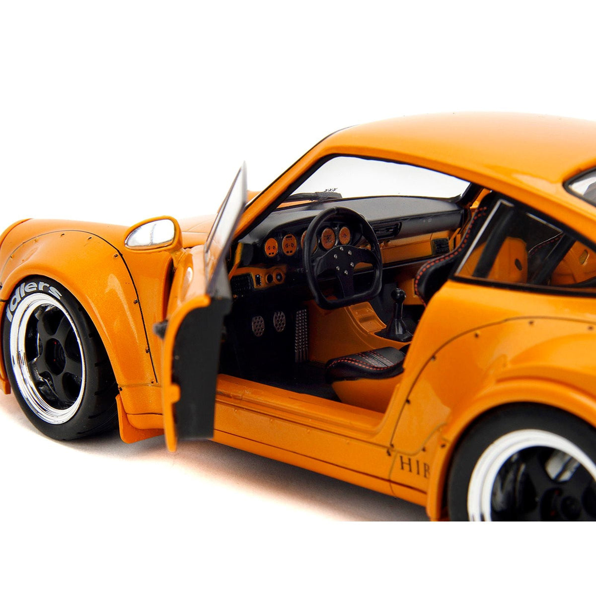 RWB Bodykit "Hibiki" Orange Metallic "Pink Slips" Series 1/18 Diecast Model Car by Jada-Jada-ModelCars.com