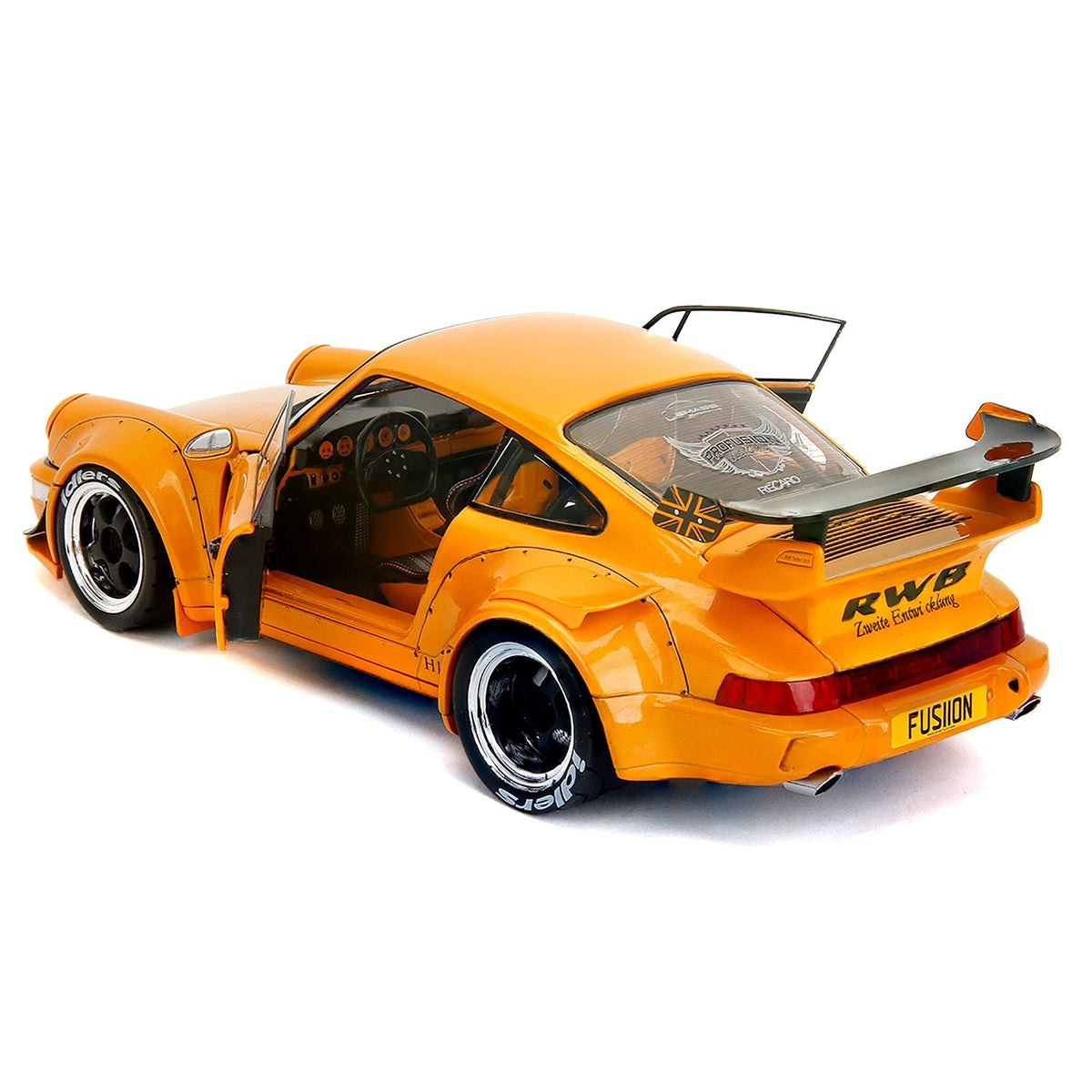 RWB Bodykit "Hibiki" Orange Metallic "Pink Slips" Series 1/18 Diecast Model Car by Jada-Jada-ModelCars.com
