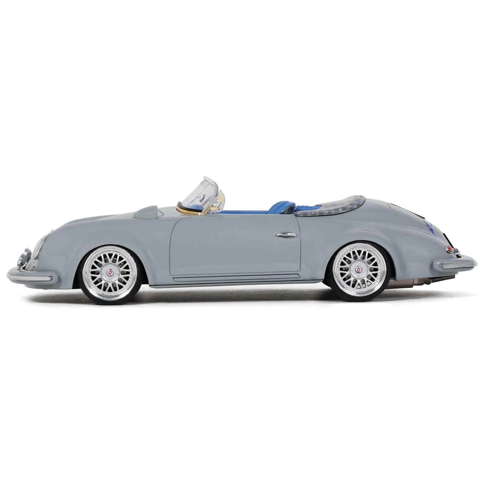 S - Klub Outlawd Speedster Nardo Gray with Blue Interior 1/18 Model Car by GT Spirit - GT Spirit - ModelCars.com