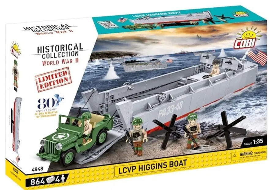 Cobi 864 PCS HC WWII / 4848/ LCVP HIGGINS BOAT LTD.ED