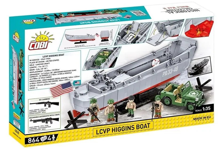 Cobi 864 PCS HC WWII / 4848/ LCVP HIGGINS BOAT LTD.ED