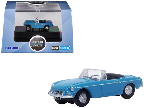 Oxford Diecast N Iris Blue MGB Roadster