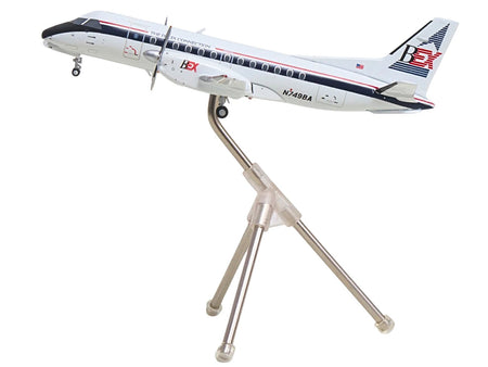 Saab 340A Commercial Aircraft "Delta Connection - Business Express Airlines" (N749BA) White with Dark Blue and Red Stripes "Gemini 200" Series 1/200 Diecast Model by GeminiJets-GeminiJets-ModelCars.com