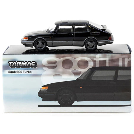 Saab 900 Turbo Black "Global64" Series 1/64 Diecast Model by Tarmac Works-Tarmac Works-ModelCars.com