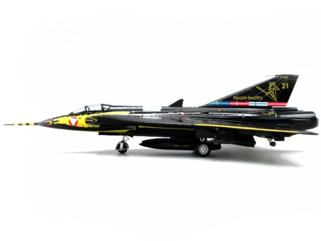 Saab Draken Fighter Aircraft "21 Draken 45th Anniversary Dragon Knights Retirement Livery" (2005) Austrian Air Force 1/72 Diecast Model Airplane by Aviation 72-Aviation 72-ModelCars.com