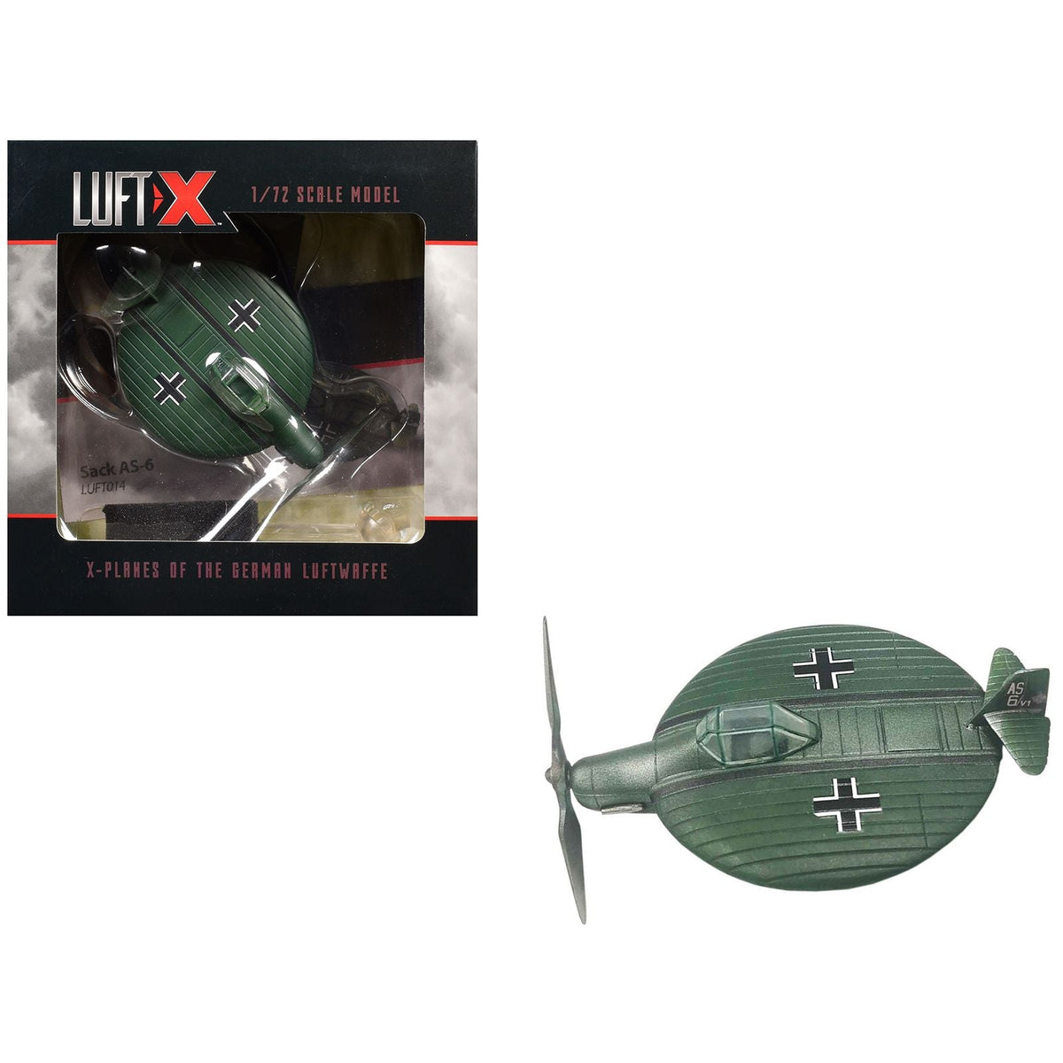Sack AS-6 Aircraft Prototype "German Luftwaffe" 1/72 Model by Luft-X-Luft-X-ModelCars.com