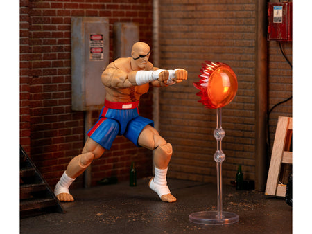 Sagat 7.5" Moveable Figure with Accessories and Alternate Head and Hands "Ultra Street Fighter II: The Final Challengers" (2017) Video Game Model by Jada-Jada-ModelCars.com