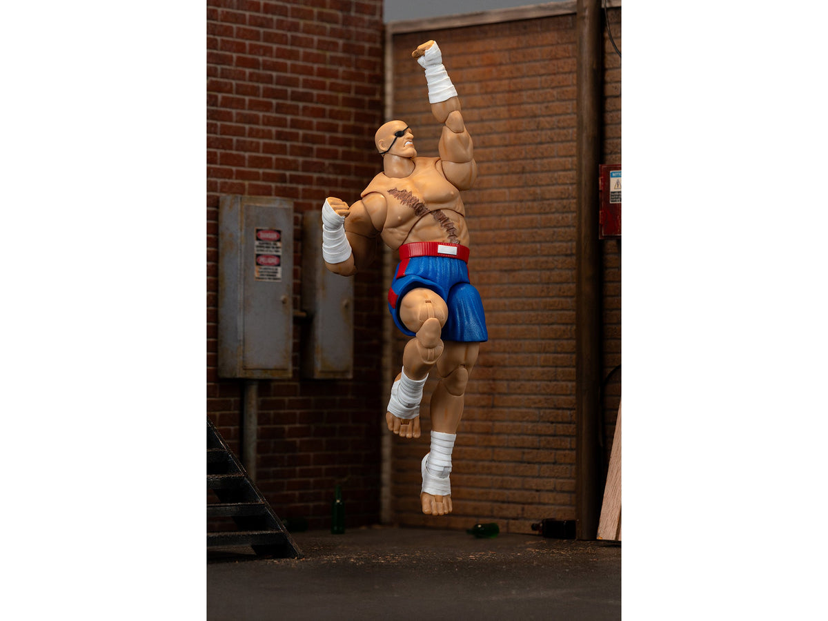 Sagat 7.5" Moveable Figure with Accessories and Alternate Head and Hands "Ultra Street Fighter II: The Final Challengers" (2017) Video Game Model by Jada-Jada-ModelCars.com