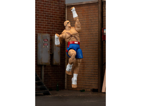 Sagat 7.5" Moveable Figure with Accessories and Alternate Head and Hands "Ultra Street Fighter II: The Final Challengers" (2017) Video Game Model by Jada-Jada-ModelCars.com