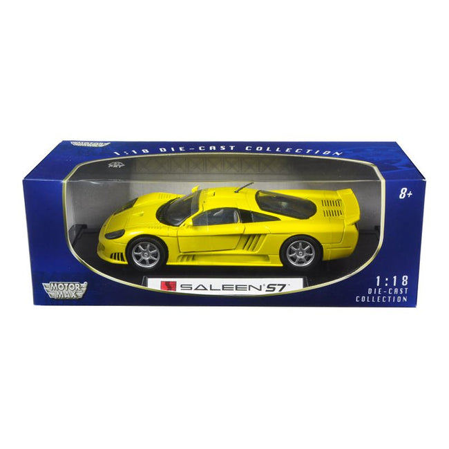 Saleen S7 Yellow 1/18 Diecast Model Car by Motormax - Motormax - ModelCars.com