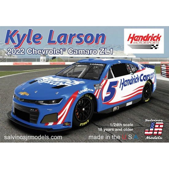 Salvinos Jr - 1/24 2022 CAMARO K.LARSON Bundle-Modelcars.com-ModelCars.com