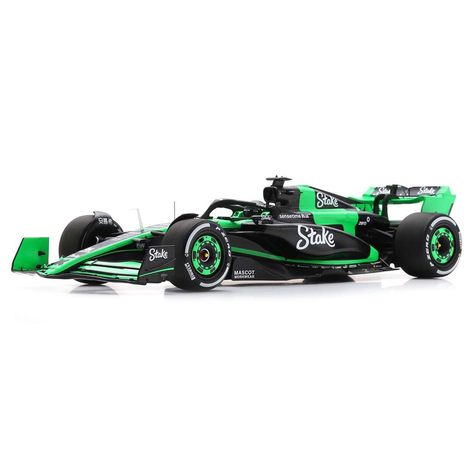 Sauber C44 77 Valtteri Bottas "Stake F1 Team Kick" Formula One F1 "Bahrain GP" (2024) and Acrylic Display Case 1/18 Model Car by Spark - Spark - ModelCars.com