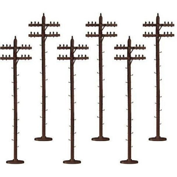 SCALE TELEPHONE POLES 6PK - Lionel - ModelCars.com