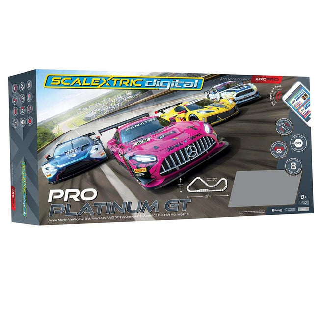 Scalextrics Scalextric ARC PRO - Pro Platinum w/Four Modern GT Cars-Scalextric-ModelCars.com