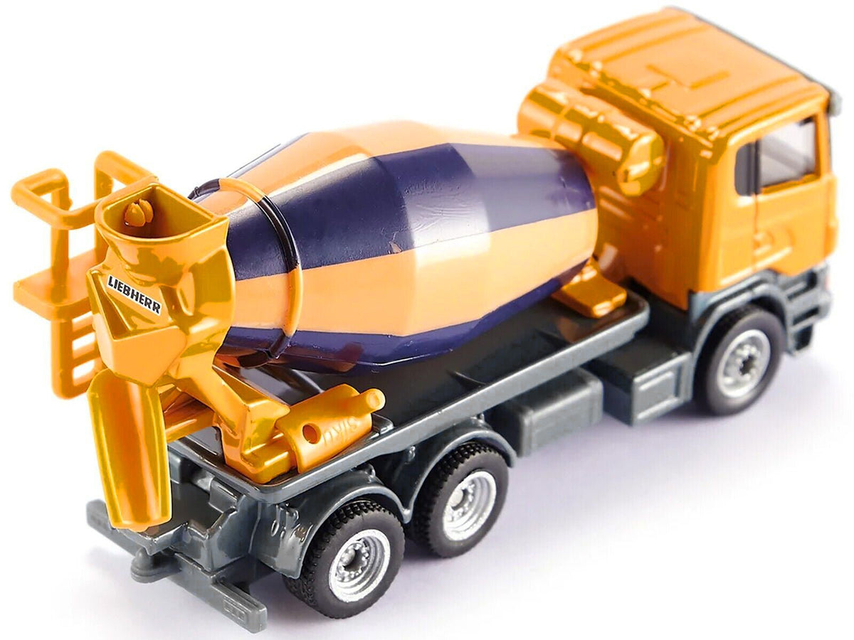 Scania Mixer Truck Yellow 1/87 (HO) Diecast Model by Siku-SIKU-ModelCars.com