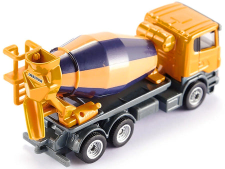 Scania Mixer Truck Yellow 1/87 (HO) Diecast Model by Siku-SIKU-ModelCars.com
