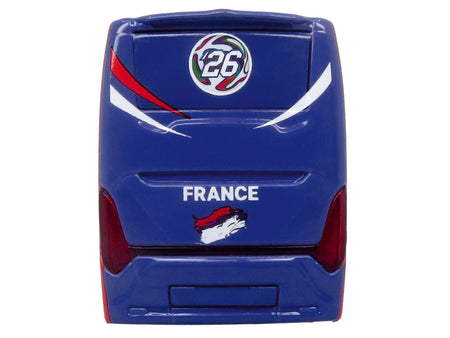 Scania Touring HD Coach Bus "France National Football Team" Blue with Graphics "International Federation of the Global Game" Series Limited Edition to 504 pieces Worldwide 1/87 (HO) Diecast Model by Iconic Replicas-Iconic Replicas-ModelCars.com