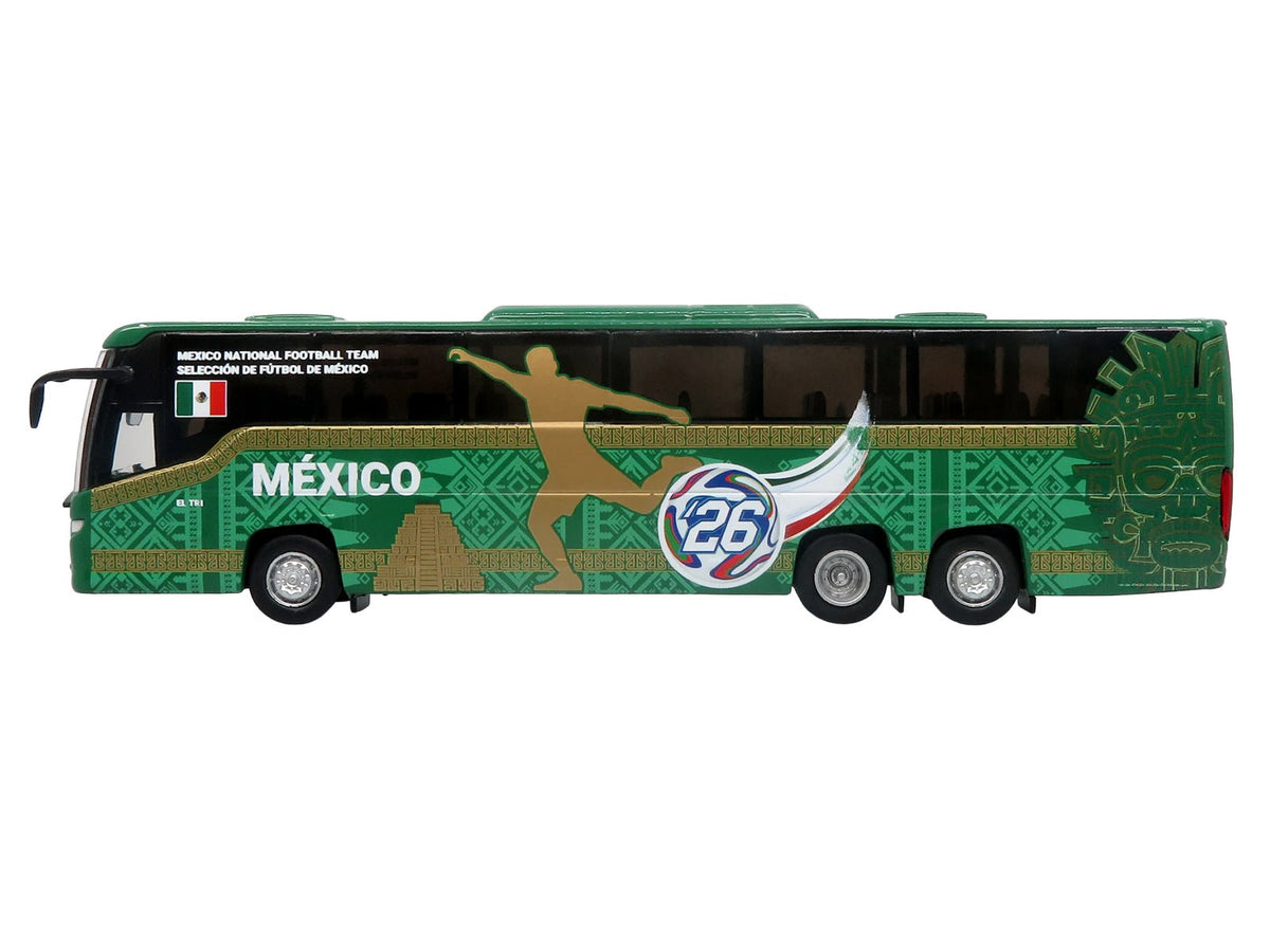 Scania Touring HD Coach Bus "Mexico National Football Team" Green with Graphics "International Federation of the Global Game" Series Limited Edition to 504 pieces Worldwide 1/87 (HO) Diecast Model by Iconic Replicas-Iconic Replicas-ModelCars.com