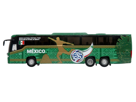 Scania Touring HD Coach Bus "Mexico National Football Team" Green with Graphics "International Federation of the Global Game" Series Limited Edition to 504 pieces Worldwide 1/87 (HO) Diecast Model by Iconic Replicas-Iconic Replicas-ModelCars.com