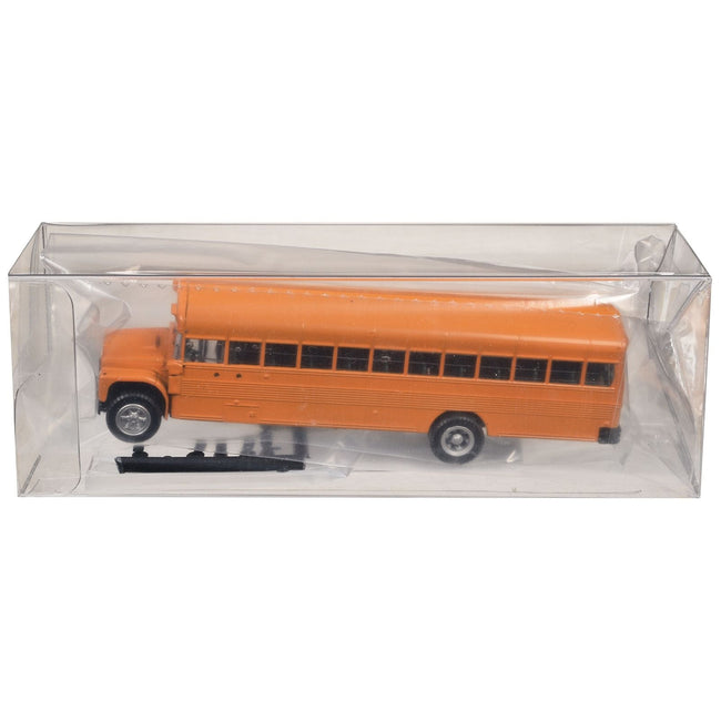 School Bus Yellow with Stop Sign 1/87 (HO) Plastic Model by Promotex-Promotex-ModelCars.com
