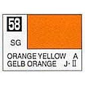 SEMI GLOSS ORANGE YELLOW - Mr Hobby - ModelCars.com