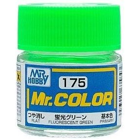 SEMI GLS FLUORESCENT GRN-Mr Hobby-ModelCars.com
