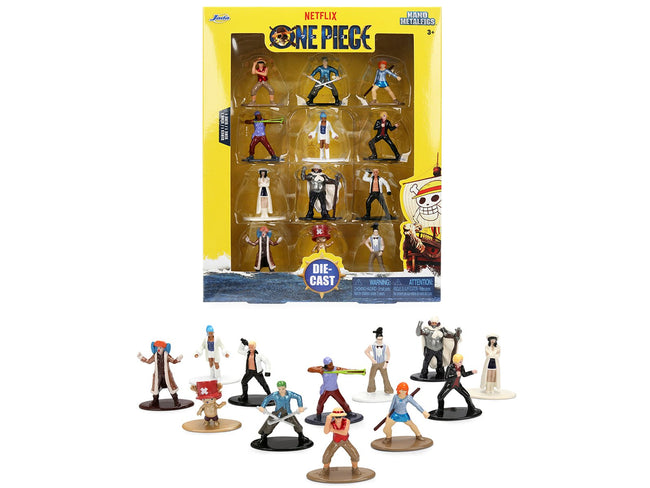 Set of 12 Diecast Figures "One Piece" (2023-Current) TV Series "Metalfigs" Series Diecast Models by Jada-Jada-ModelCars.com