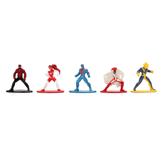 Set of 12 Diecast Figures "Spider-Man" Franchise "Nano Metalfigs" Series Diecast Models by Jada-Jada-ModelCars.com