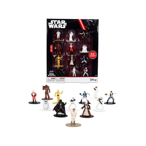 Set of 12 Diecast Figures "Star Wars" Movie Franchise "Nano Metalfigs" Series Diecast Models by Jada