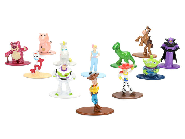Set of 12 Diecast Figures "Toy Story" Movie Franchise "Nano Metalfigs" Series Diecast Models by Jada-Jada-ModelCars.com