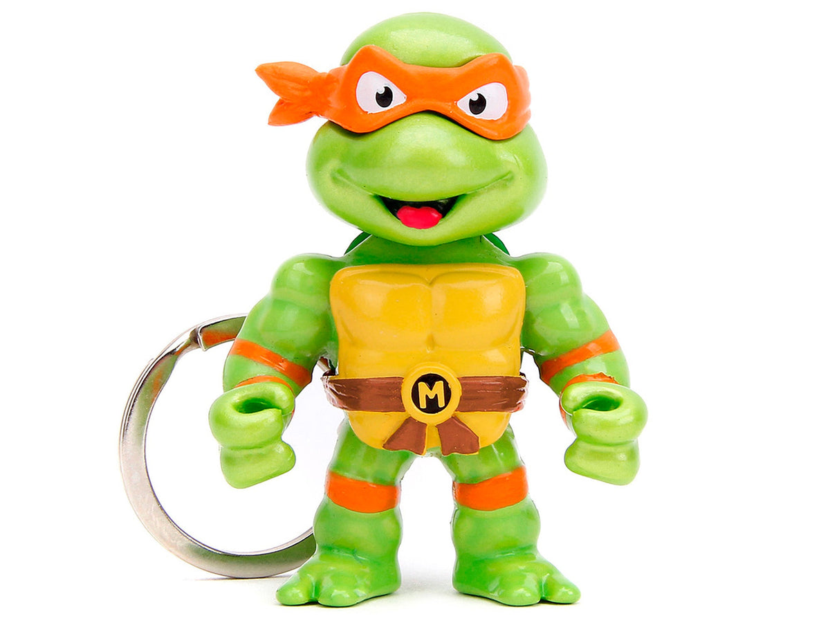 Set of 4 Diecast Figure Key Chains "Teenage Mutant Ninja Turtles" TV Series "Metalfigs" Series Diecast Models by Jada-Jada-ModelCars.com