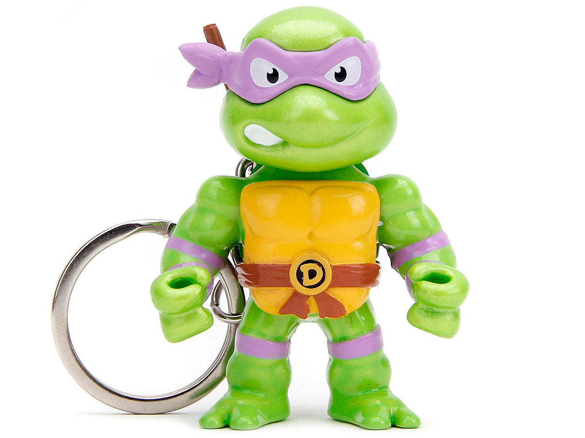 Set of 4 Diecast Figure Key Chains "Teenage Mutant Ninja Turtles" TV Series "Metalfigs" Series Diecast Models by Jada-Jada-ModelCars.com