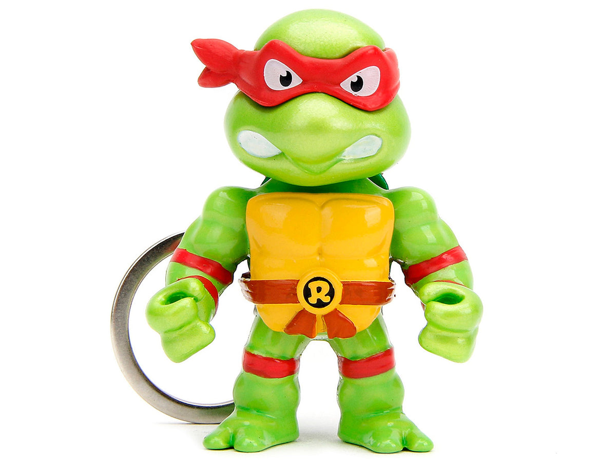 Set of 4 Diecast Figure Key Chains "Teenage Mutant Ninja Turtles" TV Series "Metalfigs" Series Diecast Models by Jada-Jada-ModelCars.com
