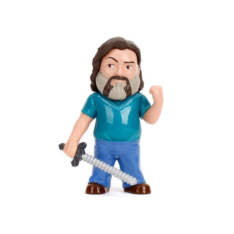 Set of 4 Diecast Figures "A Minecraft Movie" (2025) Movie "Metalfigs" Series Diecast Models by Jada-Jada-ModelCars.com