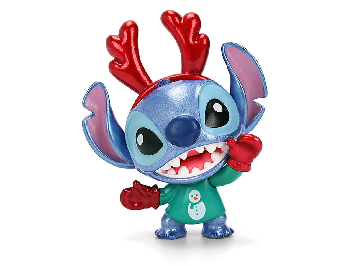 Set of 4 Diecast Figures "Disney's Stitch Christmas Edition" "Metalfigs" Series by Jada-Jada-ModelCars.com