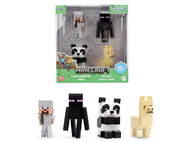 Set of 4 Diecast Figures "Minecraft" Video Game Wave 6 "Metalfigs" Series Diecast Models by Jada-Jada-ModelCars.com