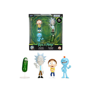 Set of 4 Diecast Figures "Rick and Morty" (2013-Current) TV Series "Metalfigs" Series Diecast Models by Jada