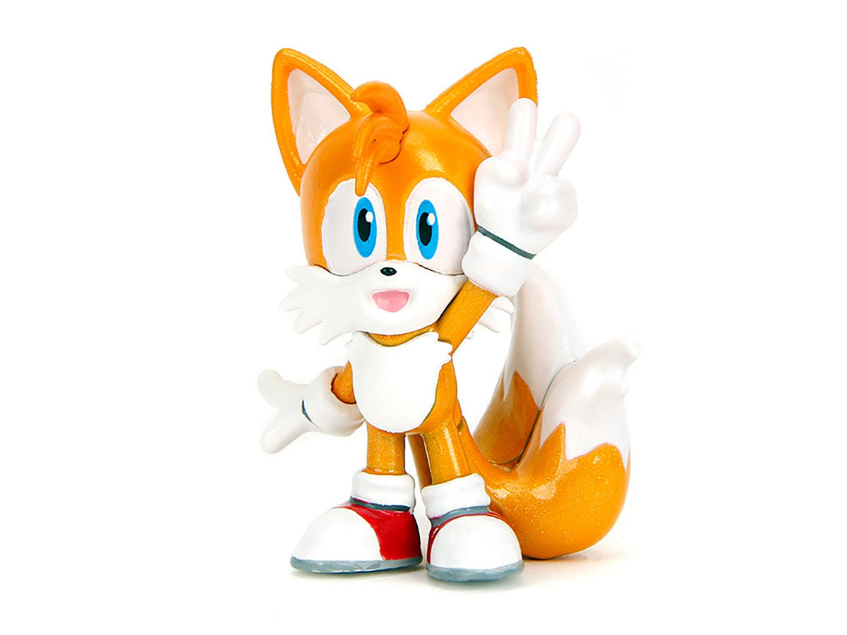Set of 4 Diecast Figures "Sonic the Hedgehog" Video Game "Metalfigs" Series Diecast Models by Jada-Jada-ModelCars.com