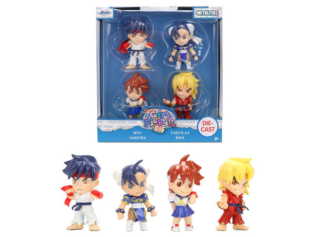 Set of 4 Diecast Figures "Super Gem Fighter Mini Mix" (1997) Video Game "Metalfigs" Series Diecast Models by Jada-Jada-ModelCars.com