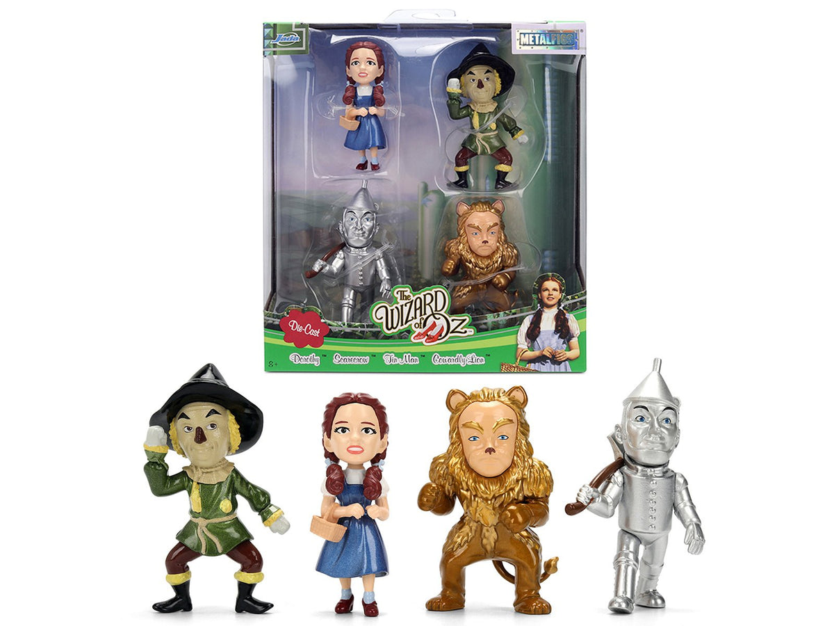 Set of 4 Diecast Figures "The Wizard of Oz" (1939) Movie "Metalfigs" Series Diecast Models by Jada-Jada-ModelCars.com