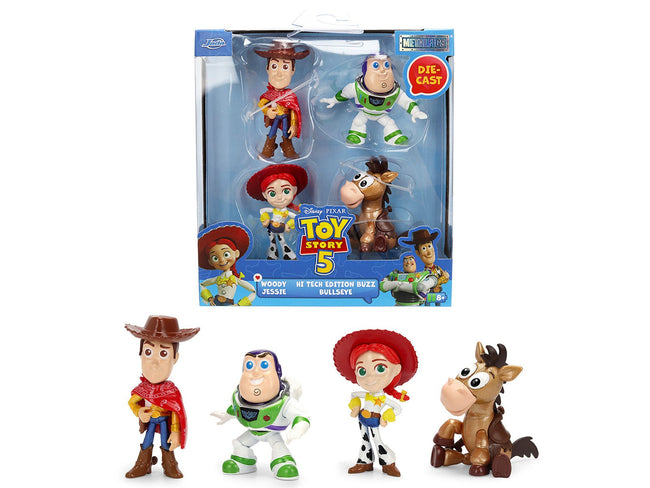 Set of 4 Diecast Figures "Toy Story 5" (2026) Movie "Metalfigs" Series Diecast Models by Jada-Jada-ModelCars.com