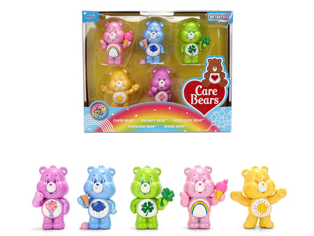 Set of 5 Diecast Figures "Care Bears" "Metalfigs" Series Diecast Models by Jada-Jada-ModelCars.com