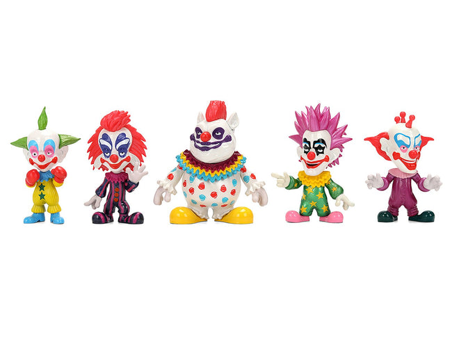 Set of 5 Diecast Figures "Killer Klowns from Outer Space" (1988) Movie "Metalfigs" Series Diecast Models by Jada-Jada-ModelCars.com
