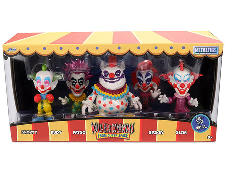 Set of 5 Diecast Figures "Killer Klowns from Outer Space" (1988) Movie "Metalfigs" Series Diecast Models by Jada-Jada-ModelCars.com