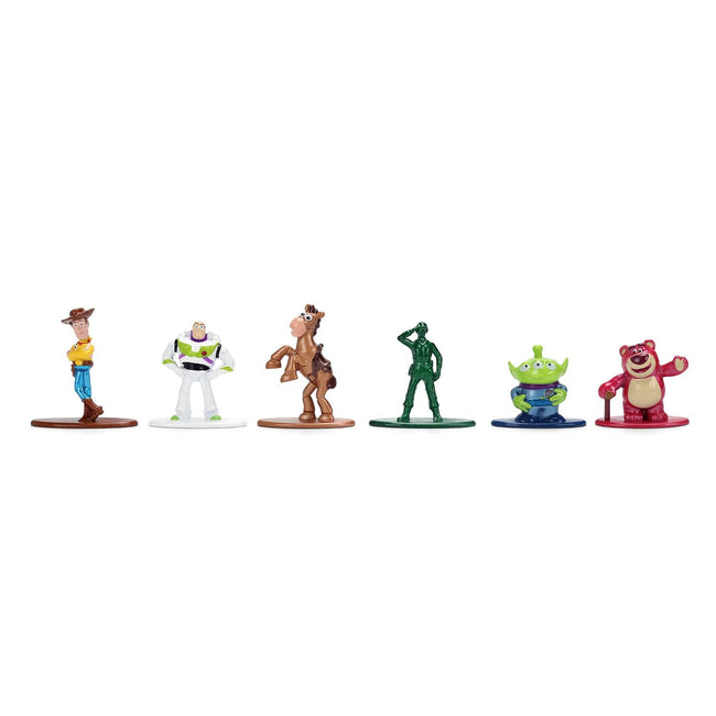 Set of 6 Diecast Figures "Toy Story" Movie Franchise "Nano Metalfigs" Series Diecast Models by Jada-Jada-ModelCars.com