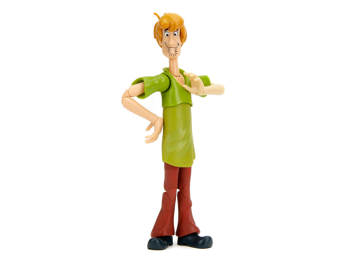 Shaggy Rogers 6.5" Moveable Figure with Accessories and Alternate Head and Hands "Scooby-Doo!" Franchise Model by Jada-Jada-ModelCars.com