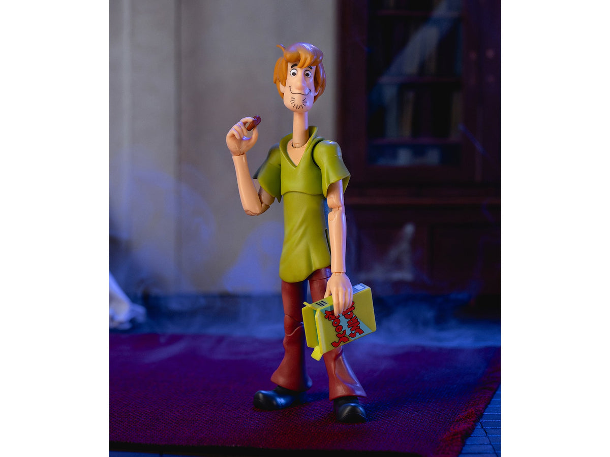Shaggy Rogers 6.5" Moveable Figure with Accessories and Alternate Head and Hands "Scooby-Doo!" Franchise Model by Jada-Jada-ModelCars.com